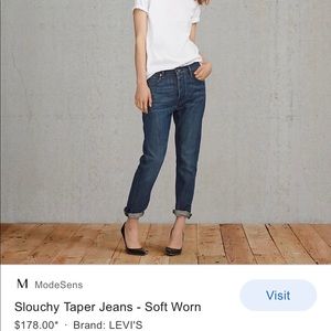 NWT || Levi’s Made & Crafted Slouchy Taper Jeans